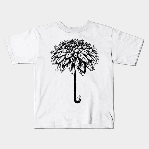 Umbrahlia Kids T-Shirt by Akbaly